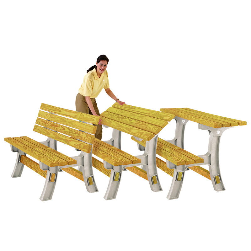 Plastic convertible bench picnic table sale
